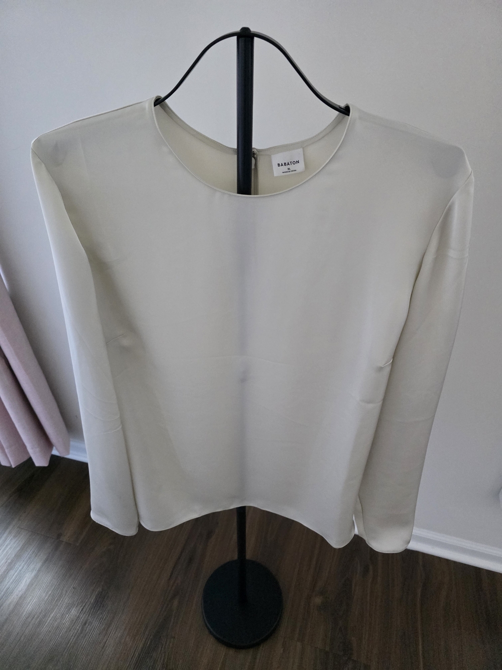 Aritzia Babaton Ivory Semi Sheer Long